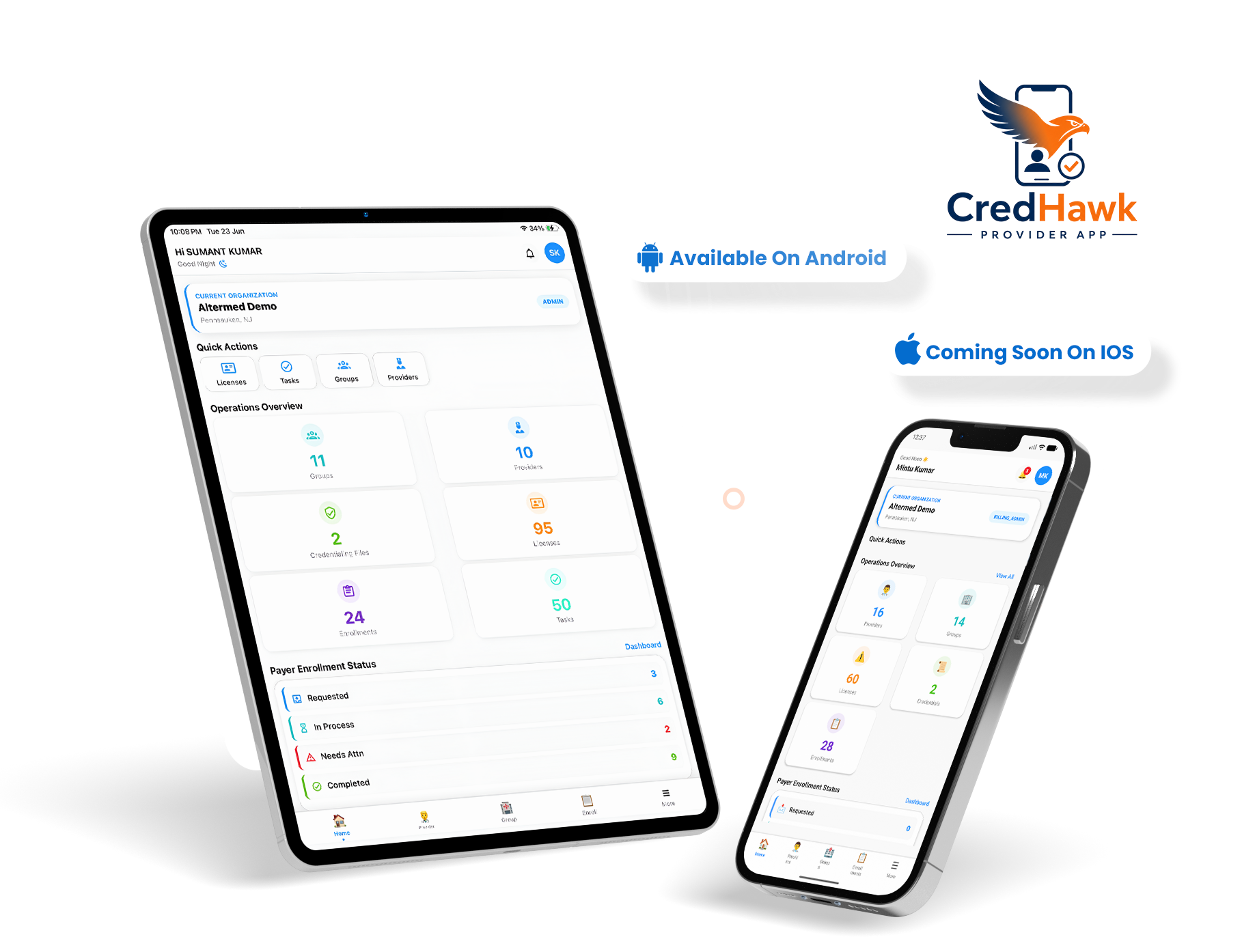 CredHawk Provider App Visual